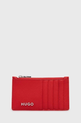 HUGO carcasa cardului femei, culoarea rosu