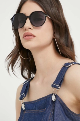 HUGO ochelari de soare 1211/S femei, culoarea negru