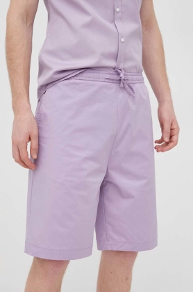 HUGO pantaloni scurti barbati, culoarea violet