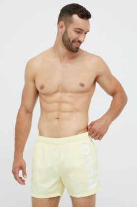 HUGO pantaloni scurti de baie culoarea bej