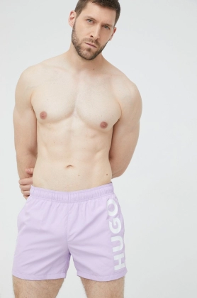 HUGO pantaloni scurti de baie culoarea violet