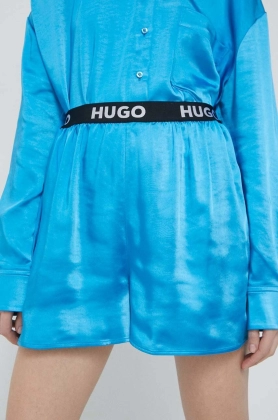 HUGO pantaloni scurti femei, neted, high waist