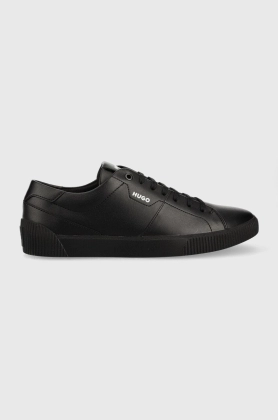 HUGO sneakers din piele Zero culoarea negru