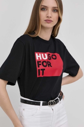Hugo tricou femei, culoarea negru
