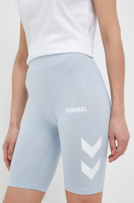 Hummel pantaloni scurti femei, cu imprimeu, medium waist