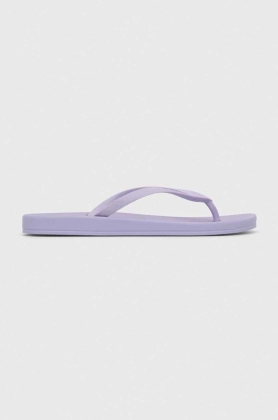 Ipanema slapi ANAT COLORS femei, culoarea violet, cu toc plat