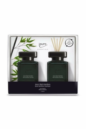 Ipuro kit difuzor de aroma Black Bamboo, 2 x 50 ml