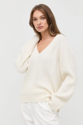 Ivy Oak pulover de lana femei, culoarea bej, light