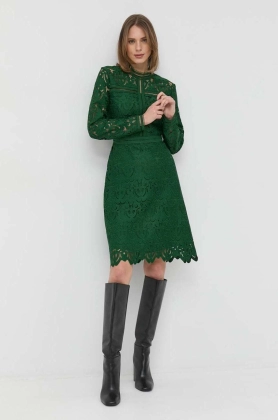 Ivy Oak rochie culoarea verde, mini, drept