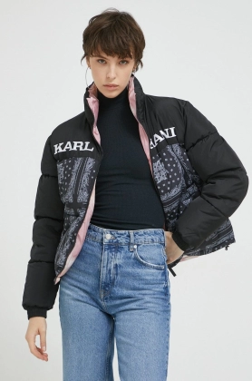 Karl Kani geaca cu doua fete Retro Reversible Puffer Jacket femei, de iarna, oversize