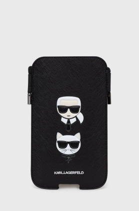 Karl Lagerfeld carcasa de telefon 6,1\'\' culoarea negru