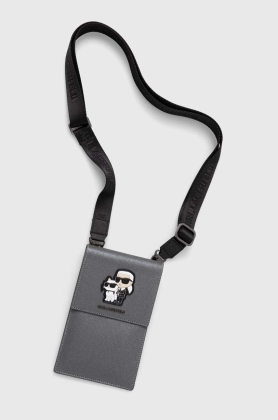 Karl Lagerfeld carcasa de telefon Torebka culoarea gri