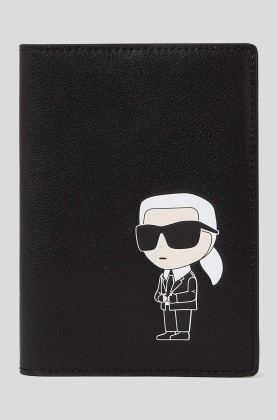 Karl Lagerfeld carcasa din piele culoarea negru