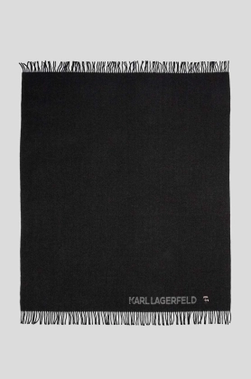 Karl Lagerfeld esarfa cu un amestec de casmir culoarea negru, melanj