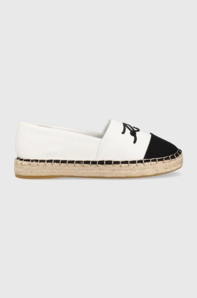 Karl Lagerfeld espadrile KAMINI culoarea alb