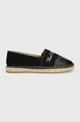 Karl Lagerfeld espadrile KAMINI culoarea negru, KL80123