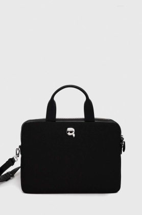 Karl Lagerfeld geanta laptop culoarea negru