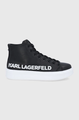 Karl Lagerfeld ghete de piele Maxi Kup culoarea negru