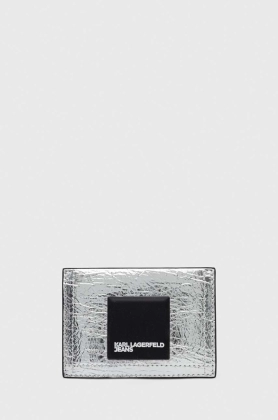 Karl Lagerfeld Jeans carcasa cardului culoarea argintiu
