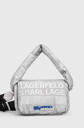 Karl Lagerfeld Jeans poseta culoarea argintiu