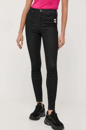 Karl Lagerfeld jeansi Ikonik 2.0 femei, culoarea negru