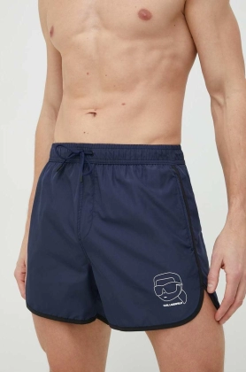 Karl Lagerfeld pantaloni scurti de baie culoarea albastru marin