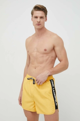 Karl Lagerfeld pantaloni scurti de baie culoarea galben