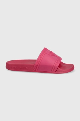 Karl Lagerfeld papuci Kondo femei, culoarea roz