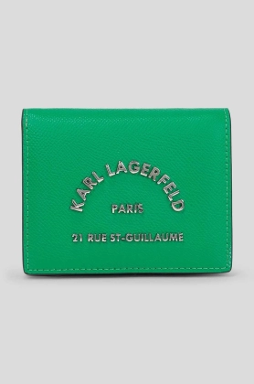 Karl Lagerfeld portofel femei, culoarea verde