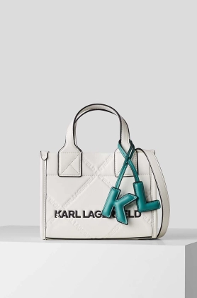 Karl Lagerfeld poseta culoarea alb