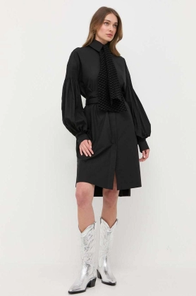 Karl Lagerfeld rochie din bumbac x Ultimate ikon culoarea negru, mini, oversize