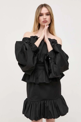 Karl Lagerfeld rochie KL x The Ultimate icon culoarea negru, mini, drept
