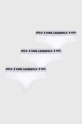 Karl Lagerfeld Slip (3-pack) barbati, culoarea alb