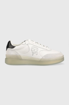 Karl Lagerfeld sneakers Brink culoarea alb