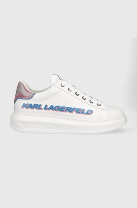 Karl Lagerfeld sneakers din piele Kapri Mens culoarea alb