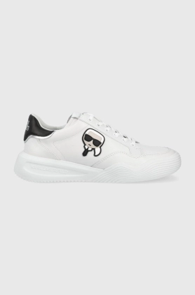 Karl Lagerfeld sneakers din piele Kapri Run culoarea alb