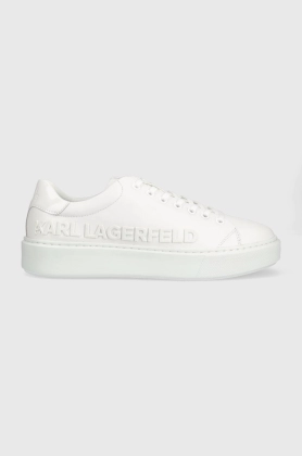 Karl Lagerfeld sneakers din piele Kl52225 Maxi Kup culoarea alb