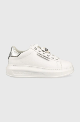 Karl Lagerfeld sneakers din piele KL62576K KAPRI culoarea alb
