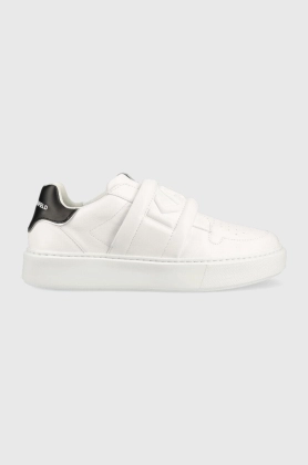 Karl Lagerfeld sneakers din piele Maxi Kup culoarea alb