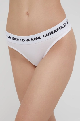 Karl Lagerfeld tanga (2-pack) culoarea alb