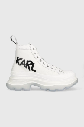 Karl Lagerfeld tenisi KL42949 LUNA culoarea alb