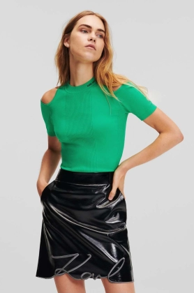 Karl Lagerfeld tricou femei, culoarea verde