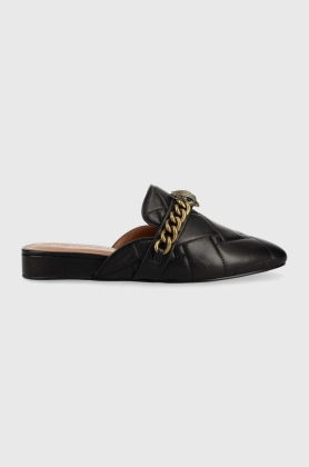 Kurt Geiger London slapi de piele Chelsea femei, culoarea negru