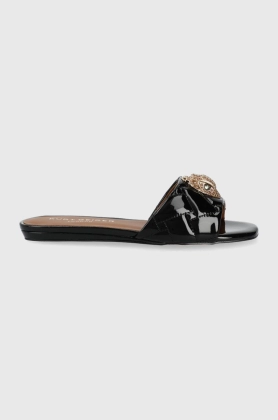 Kurt Geiger London slapi de piele femei, culoarea negru