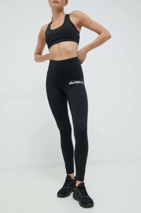 LaBellaMafia leggins de antrenament Essentials femei, culoarea negru, cu imprimeu