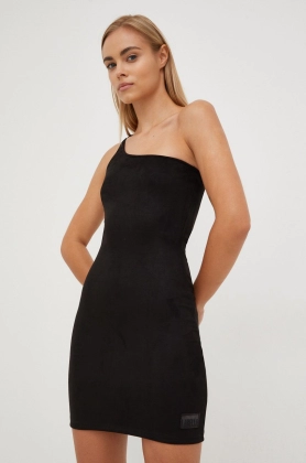 LaBellaMafia rochie culoarea negru, mini, mulata