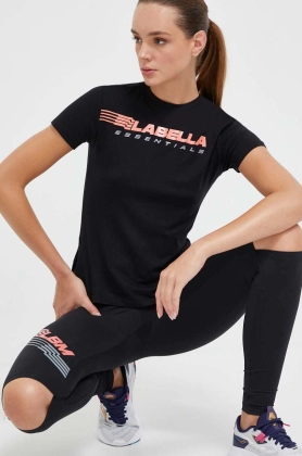 LaBellaMafia tricou Essentials femei, culoarea negru