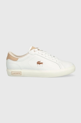 Lacoste sneakers din piele POWERCOURT culoarea alb, 44SFA0065