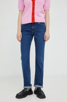 Lee jeansi Marion Straight Clear Indigo femei, medium waist