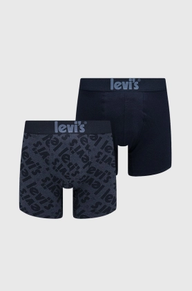 Levi\'s boxeri (2-pack) 2-pack barbati, culoarea albastru marin